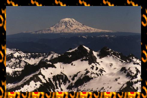 {Looking at Mount Adams}
